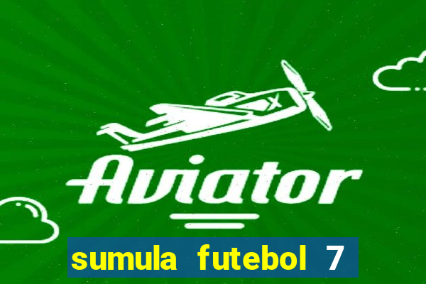 sumula futebol 7 society excel